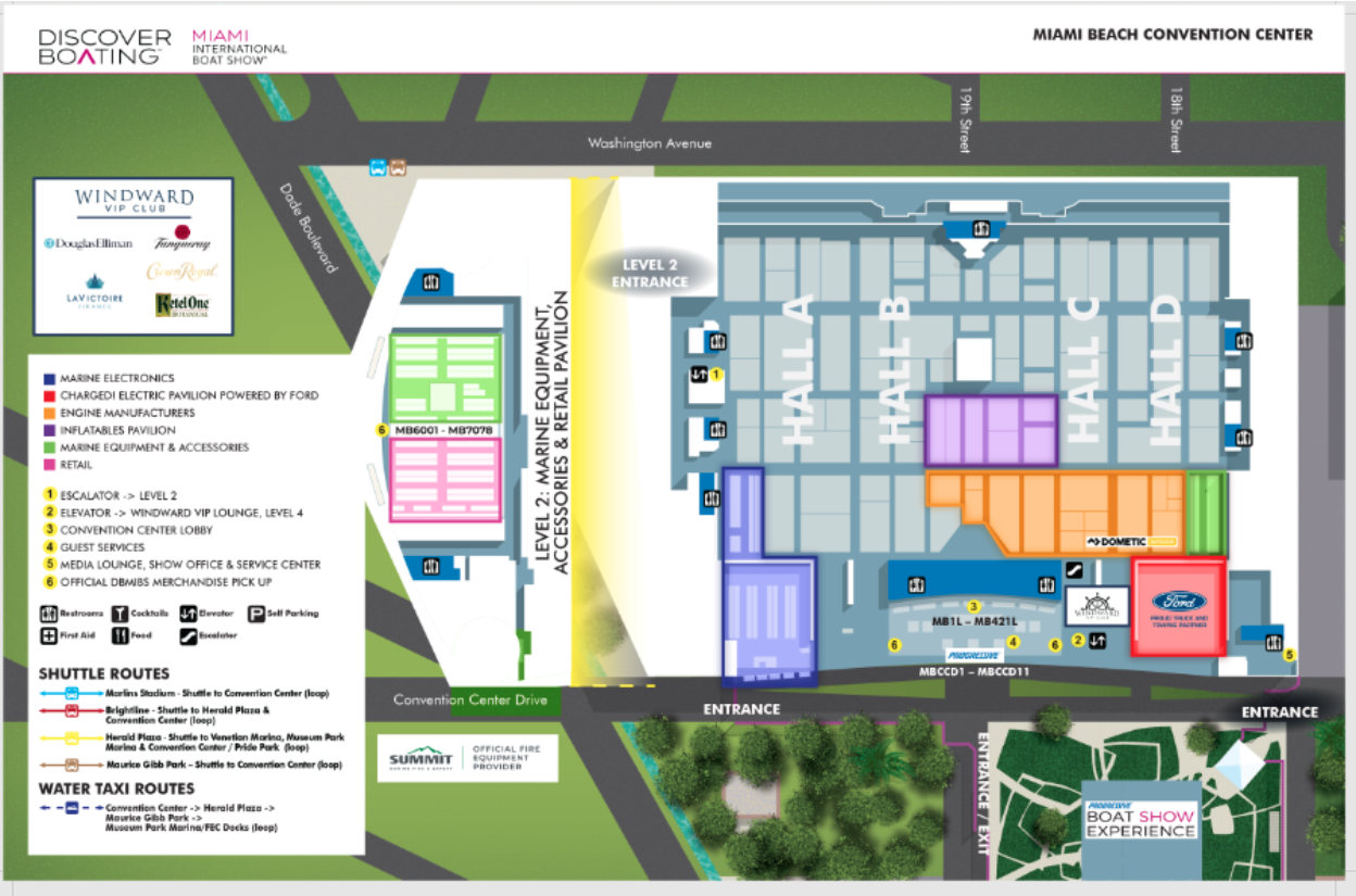 Miami Boat Show Map